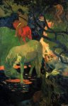 1889, თეთრი ცხენი. პოლ გოგენი. Paul Gauguin
