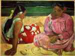 1891, ტაიტელი ქალები ნაპირზე. პოლ გოგენი. Paul Gauguin