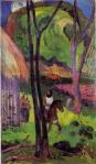 1902, Cavalier Devant La Case, მხედარი. პოლ გოგენი. Paul Gauguin