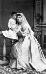 ილიას და – ნინო გრიგოლის ას. ჭავჭავაძე ქალიშვილთან ერთად (1834-1883 წწ)