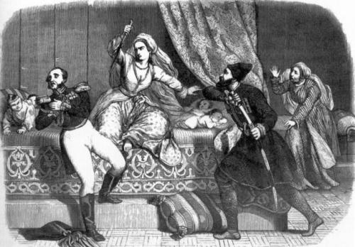 მარიამ დედოფალი ხანჯლით ჰკლავს გენერალ ი. პ. ლაზარევს, 1803 წ.